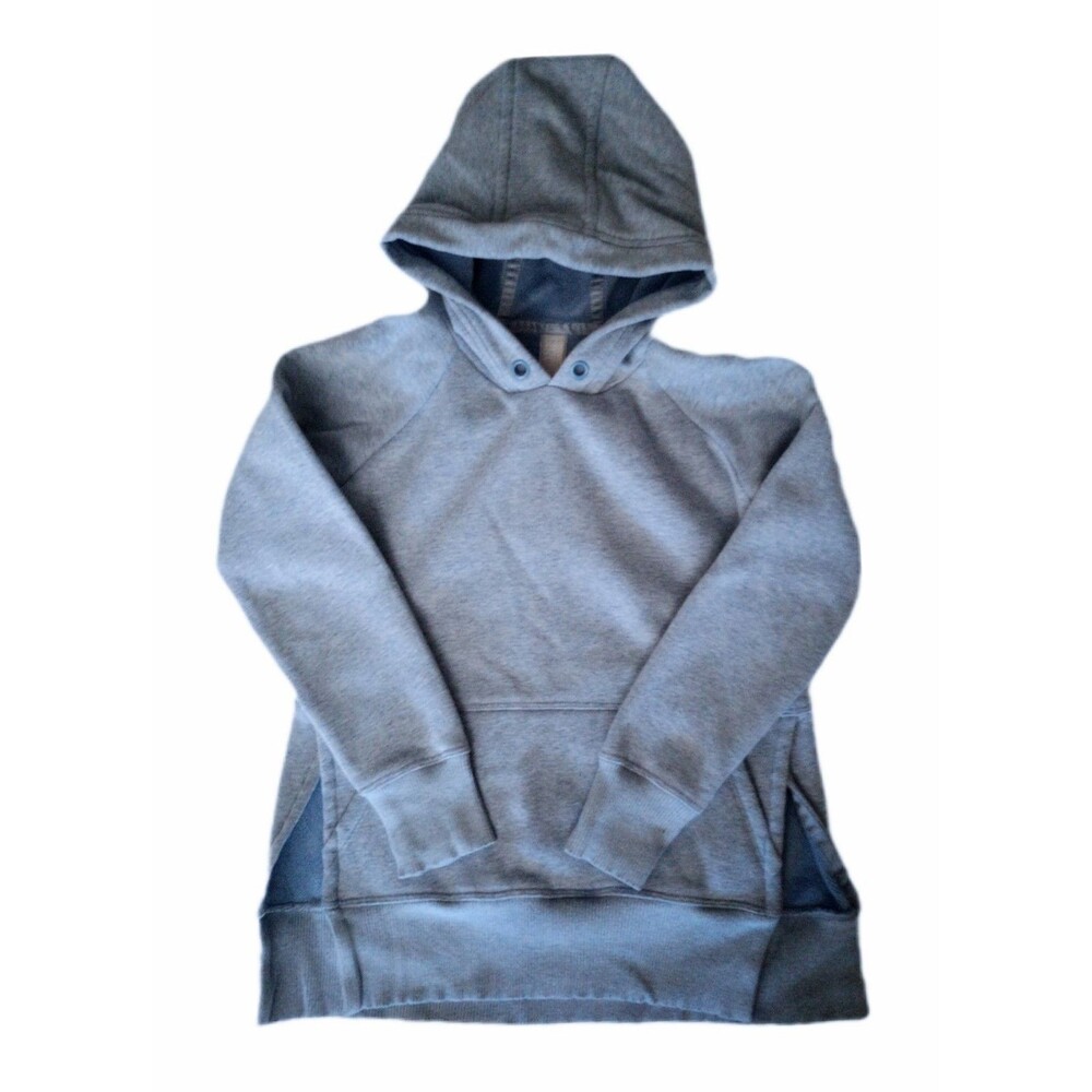 Athleta Girl Lined Blue Hooded Sweater Hoodie sz Small 7 Girls Youth